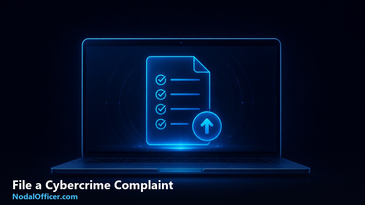 How to file a cybercrime complaint in India — online complaint checklist guide